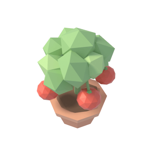Illustration of a tomato plant